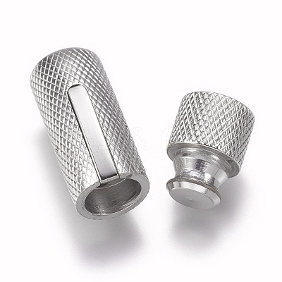 Tarnish Resistant 304 Stainless Steel Bayonet Clasps X-STAS-A035B-8P-1