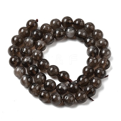 Natural Smoky Quartz Beads Strands G-B167-A09-4mm-1