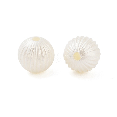 ABS Plastic Imitation Pearl Bead MACR-K350-10B-1