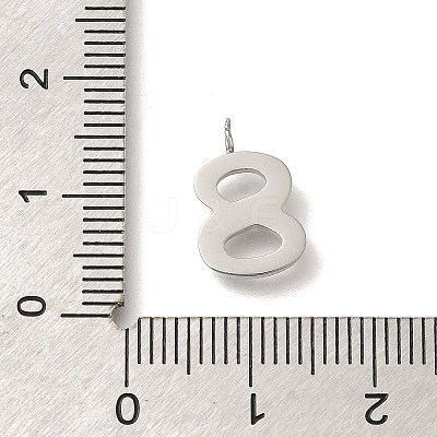 304 Stainless Steel Micro Pave Cubic Zirconia Pendants STAS-H228-01P-08-1