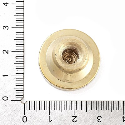 Texture Theme Roung Brass Stamp Head LS-AJEW-M036-06H-G-1