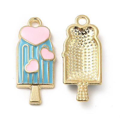 Summer Theme Alloy Enamel Pendants ENAM-B050-06G-02-1