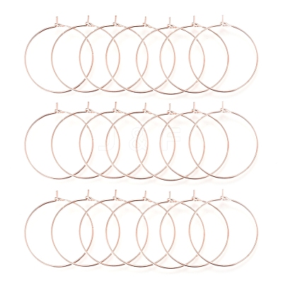 Brass Wine Glass Charm Rings Hoop Earrings X-EC067-2RG-1