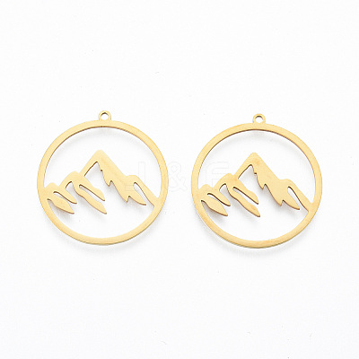 Ion Plating(IP) 304 Stainless Steel Pendants A-STAS-N090-LA911-2-1