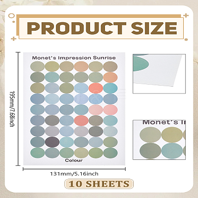 10 Sheets Paper Decorations Stickers DIY-LP0003-79-1