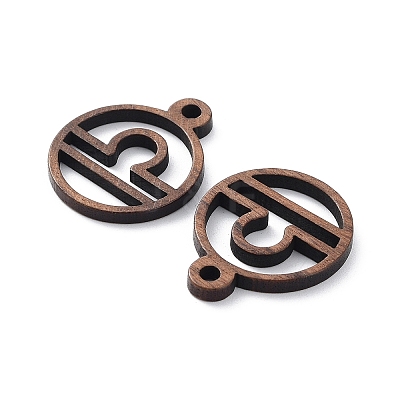Walnut Wood Laser Cut Pendants WOOD-Q051-07J-1
