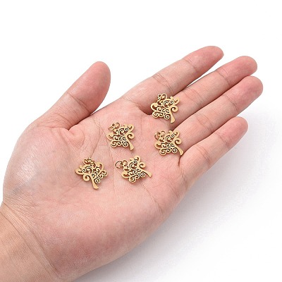 304 Stainless Steel Pendants STAS-S105-T517G-1