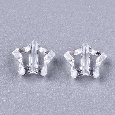 Transparent Acrylic Beads X-MACR-T036-12-1
