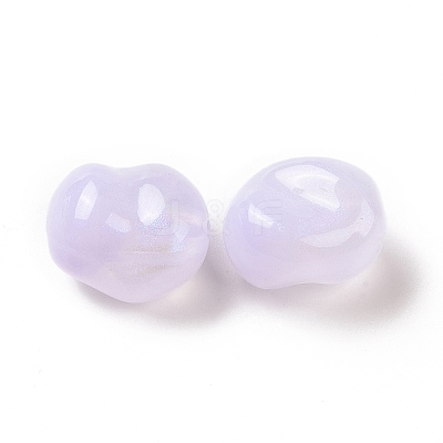 Opaque Acrylic Beads OACR-E015-08A-1