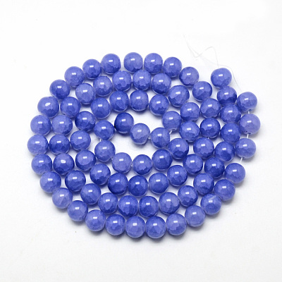 Baking Paint Crackle Glass Beads Strands X-DGLA-Q023-6mm-YS14-1