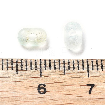 Gradient Color Transparent Frosted Acrylic Beads OACR-M023-06A-1