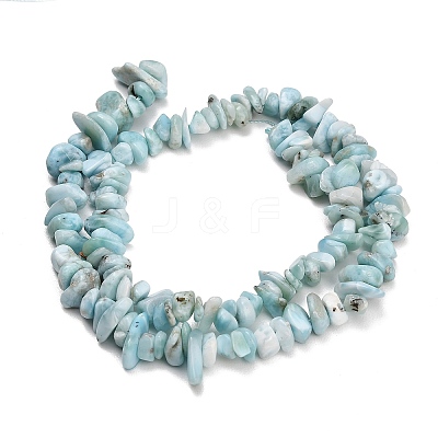 Natural Larimar Beads Strands G-D109-B03-1