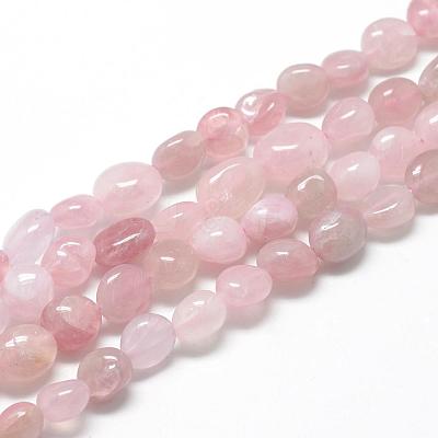 Natural Madagascar Rose Quartz Beads Strands G-R445-8x10-13-1
