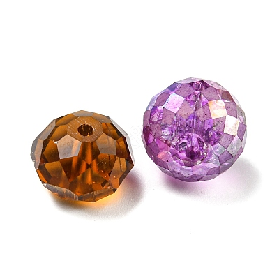 Transparent Faceted Glass Beads GLAA-XCP0001-25-1