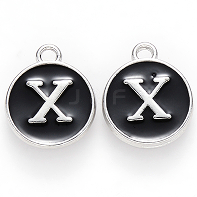 Platinum Plated Alloy Charms ENAM-S118-02X-P-1