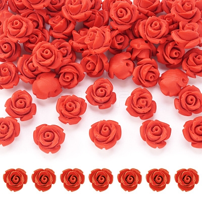 50Pcs Cinnabar Beads CARL-BT0001-01-1