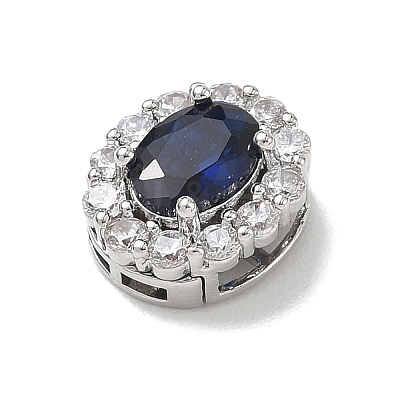 Brass Micro Pave Cubic Zirconia Pendants KK-A300-07P-02-1