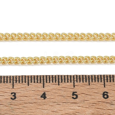 2.5MM Brass Curb Chain Necklaces for Women KK-CBA2293-12G-1