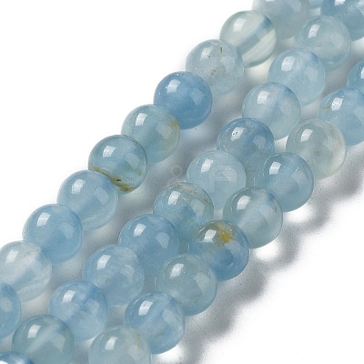 Natural Blue Calcite Beads Strands G-F756-A02-01-1