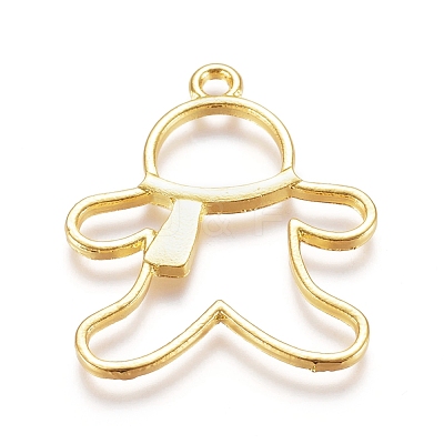 Zinc Alloy Open Back Bezel Pendants PALLOY-E564-80G-1