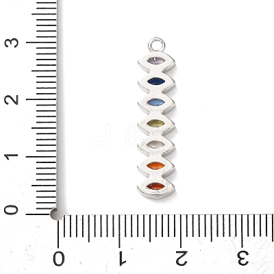 Brass Micro Pave Cubic Zirconia Pendants KK-A295-06B-P-1