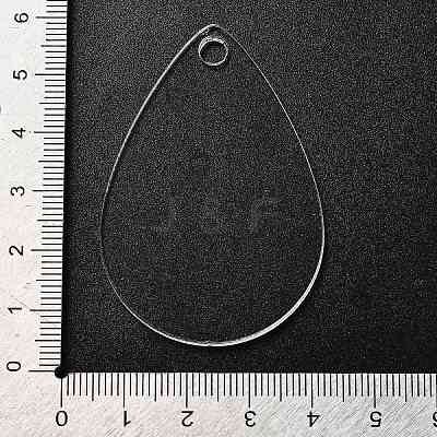 Transparent Acrylic Blank Pendants TACR-Z003-01D-1