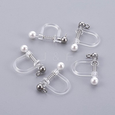Plastic Clip-on Earring Findings STAS-P221-24P-1
