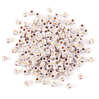 Opaque Acrylic Beads MACR-TAG0001-07L-1