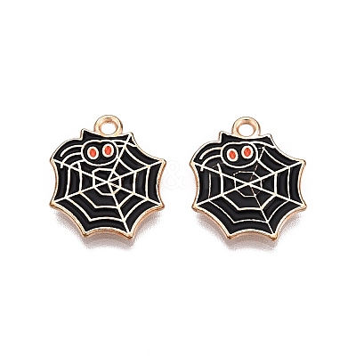 Halloween Theme Alloy Enamel Pendants X-PALLOY-N176-35-RS-1