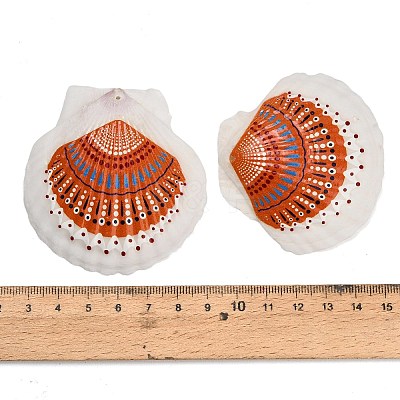 Printed Natural Shell Big Pendants SH-CBA93AD-19B-1