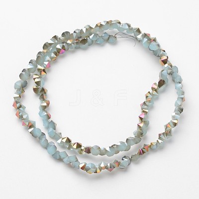 Electroplate Glass Bead Strands EGLA-J138-A-HP02-1