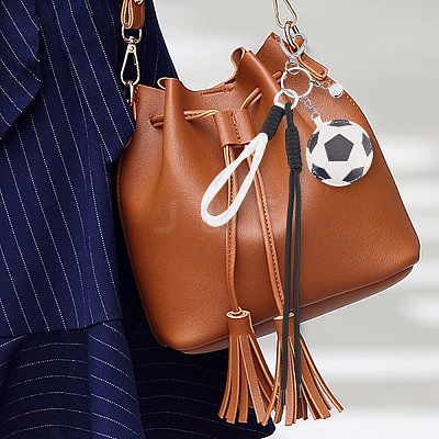 1Pc Sports ThemePU Leather Keychains KEYC-SP0001-67B-1