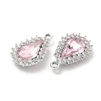 Alloy Glass Pendants ALRI-C007-08P-03-1