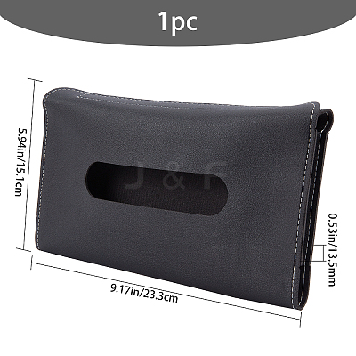 Imitation Leather Car Tissue Bag AJEW-GF0002-52C-1