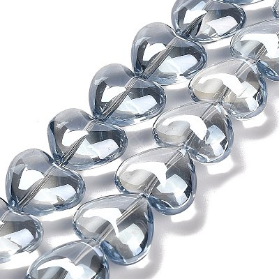Electroplate Glass Beads Strands X-EGLA-B008-01A-PL01-1