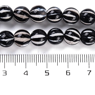 Tibetan Style dZi Beads Strands G-C133-A01-02-1