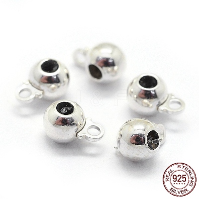 Anti-Tarnish Rhodium Plated 925 Sterling Silver Tube Bails STER-I016-126A-1