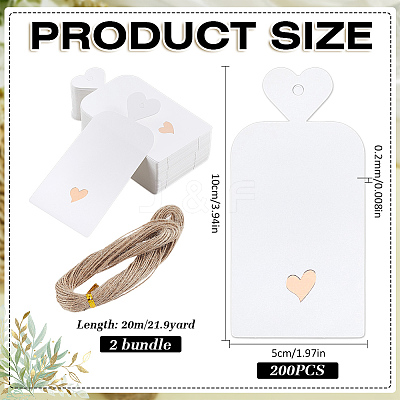 200Pcs Paper Gift Tags CDIS-BC0001-08-1