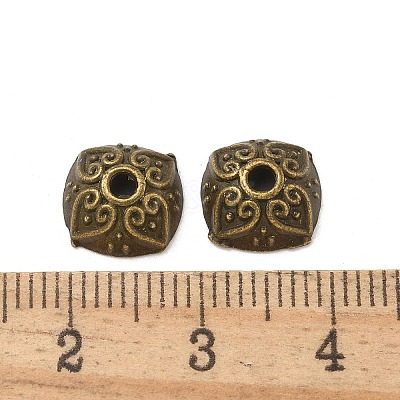 Tibetan Style Alloy Bead Caps TIBE-P003-71AB-1