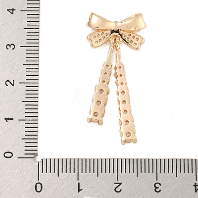 Rack Plating Brass Micro Pave Cubic Zirconia Pendants KK-F876-28KCG-1