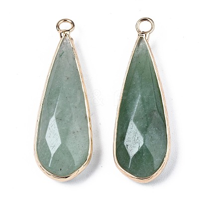 Natural Green Aventurine Pendants G-S359-319A-1