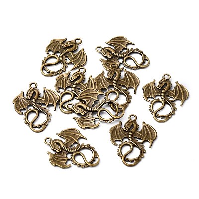 Tibetan Style Alloy Pendants TIBE-Q050-64AB-LF-1