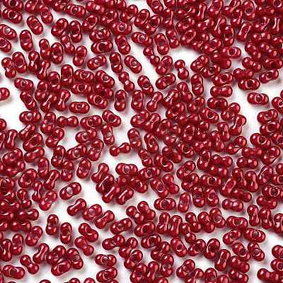 Baking Paint Glass Seed Beads SEED-A033-04Q-1