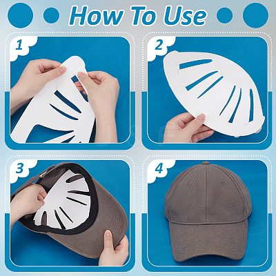 Paper Hat Shaper Insert for Baseball Caps AJEW-WH0460-093-1