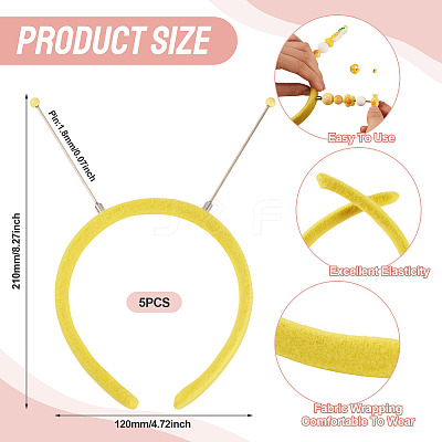 Cloth and Plastic Hair Bands OHAR-TAC0020-01C-1