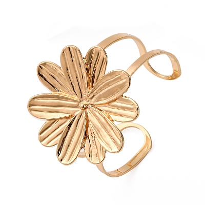 Alloy & Iron Cuff Bangles for Women BJEW-F501-01A-KCG-1