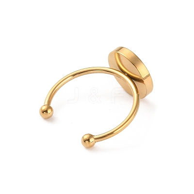 Stainless Steel Open Cuff Ring Findings FIND-WH0147-11A-G-1