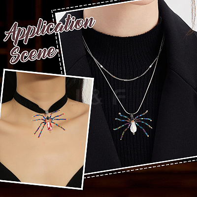 10Pcs MIYUKI Seed & Glass Beaded Pendants FIND-SC0009-97-1
