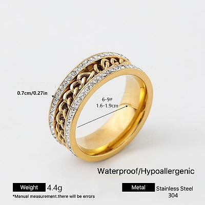 304 Stainless Steel Finger Rings for Women MF5435-10-1