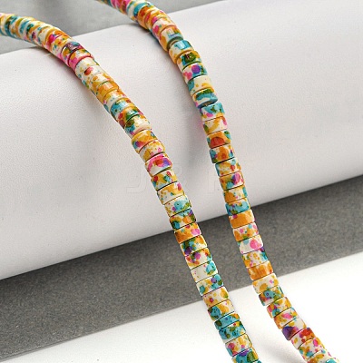 Baking Paint Synthetic Turquoise Beads Strands G-H060-02A-06-1